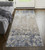 10' Tan Ivory And Blue Abstract Power Loom Distressed Runner Rug - 606114133391