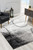 Homeroots Home Decor 3' x 20' Grey Abstract Power Loom Stain Resistant Area Rug, Grey, Power Loom