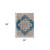 2' x 3' Teal Blue Medallion Power Loom Area Rug With Fringe