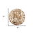 8' Natural And Brown Abstract Distressed Round Rug