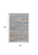 8' X 10' Ivory and Blue Striped Power Loom Area Rug