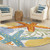 8’ Round Multicolor Indoor Outdoor Area Rug - 4512822814568