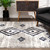 Homeroots Home Decor 7' x 9' Gray and Navy Boho Chic Area Rug