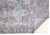 9' X 12' Blue And Gray Floral Medallion Area Rug