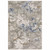 Homeroots Home Decor 6' x 9' Abstract Power Loom Stain Resistant Area Rug, Grey Blue Ivory Brown and Navy