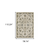7' X 9' Beige And Gold Oriental Distressed Area Rug