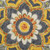 Homeroots Home Decor 6' Round Gray and Gold Floret Area Rug