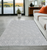 5' X 7' Gray Geometric Handmade Area Rug