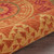 6’ Round Orange Decorative Area Rug - 808230037885