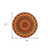 6' Round Orange Decorative Area Rug