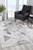Homeroots Home Decor 4' x 6' Grey and Ivory Abstract Distressed Area Rug