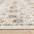 6' X 9' Ivory And Gold Oriental Power Loom Stain Resistant Area Rug With Fringe