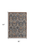 5' X 8' Ivory Blue And Burnt Orange Floral Area Rug With Fringe