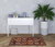 3' X 5' Red Blue Brown And Beige Oriental Power Loom Stain Resistant Area Rug With Fringe