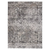 7' X 10' Gray and Ivory Oriental Distressed Area Rug