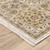 Homeroots Home Decor 5' x 8' Ivory and Gold Oriental Power Loom Stain Resistant Area Rug Fringe