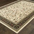 Homeroots Home Decor 10' X 13' Oriental Area Rug, Ivory and Black, Power Loom Stain Resistant
