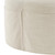 32" Beige Linen Tufted Round Cocktail Ottoman