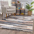 Homeroots Home Decor 8' x 11' Gray and Black Strokes Area Rug