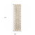 Homeroots Home Decor 2' X 8' Oriental Runner Rug, Grey, Ivory, Tan, Brown and Gold, Power Loom Stain Resistant