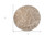 6' X 6' Taupe Round Faux Fur Washable Non Skid Area Rug - 606114149620