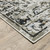 Homeroots Home Decor Oriental Power Loom Stain Resistant Area Rug, Ivory Charcoal Grey Blue Rust Gold and Brown, 4' x 6'