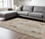 8' X 10' Gray Ivory And Burnt Orange Oriental Distressed Area Rug With Fringe