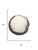 7' Black And Cream Abstract Round Rug