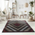 7' X 10' Brown Geometric Area Rug