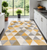 8' X 10' Yellow and Ivory Geometric Area Rug