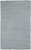 3' X 5' Blue Shag Hand Woven Area Rug Polyester