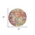 5' X 5' Pink Round Abstract Power Loom Distressed Non Skid Area Rug