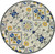 8' Ivory Hand Woven UV Treated Geometric Traditional Round Indoor Outdoor Area Rug