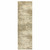 8' Gold And Beige Abstract Runner Rug