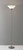 Mod Satin Steel Torchiere