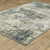 Homeroots Home Decor 8' X 11' Oriental Area Rug, Grey Beige and Teal, Power Loom Stain Resistant