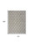 Homeroots Home Decor 6' x 9' Charcoal Floral Stain Resistant Non Skid Area Rug