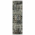 Homeroots Home Decor 2' x 8' Ivory Charcoal Grey Blue Rust Gold and Brown Oriental Power Loom Stain Resistant Runner Rug