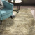 4' X 5' Beige and Gold Abstract Power Loom Area Rug