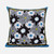 26x26 Gray Brown Blue Blown Seam Broadcloth Floral Throw Pillow
