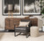 16" Ivory Abstract Pouf Ottoman