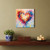 Modern Colorful Heart Unframed Canvas Wall Art