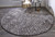 Homeroots Home Decor 8' Taupe, Black and Gray Round Wool Paisley Tufted Handmade Area Rug