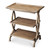 29" Gray And Driftwood Manufactured Wood Rectangular End Table With Two Shelves