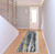 8' Gray and Black Abstract Runner Rug