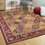 Homeroots Home Decor Red Machine Woven Traditional Quatrefoil Octagon Indoor Area Rug, Red, Octagon 91 inches
