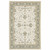 Homeroots Home Decor 5' X 7' Oriental Area Rug, Ivory, Grey and Blue, Power Loom Stain Resistant