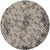 Homeroots Home Decor 9' Ivory, Gray and Taupe Round Abstract Stain Resistant Area Rug