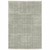 6' X 9' Grey And Ivory Geometric Shag Power Loom Stain Resistant Area Rug