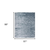 5' X 8' Blue And Silver Shag Tufted Handmade Area Rug